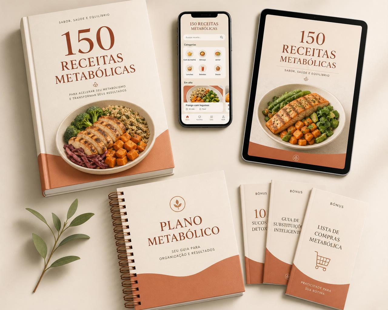 Tudo o que você recebe — 150 Receitas Metabólicas